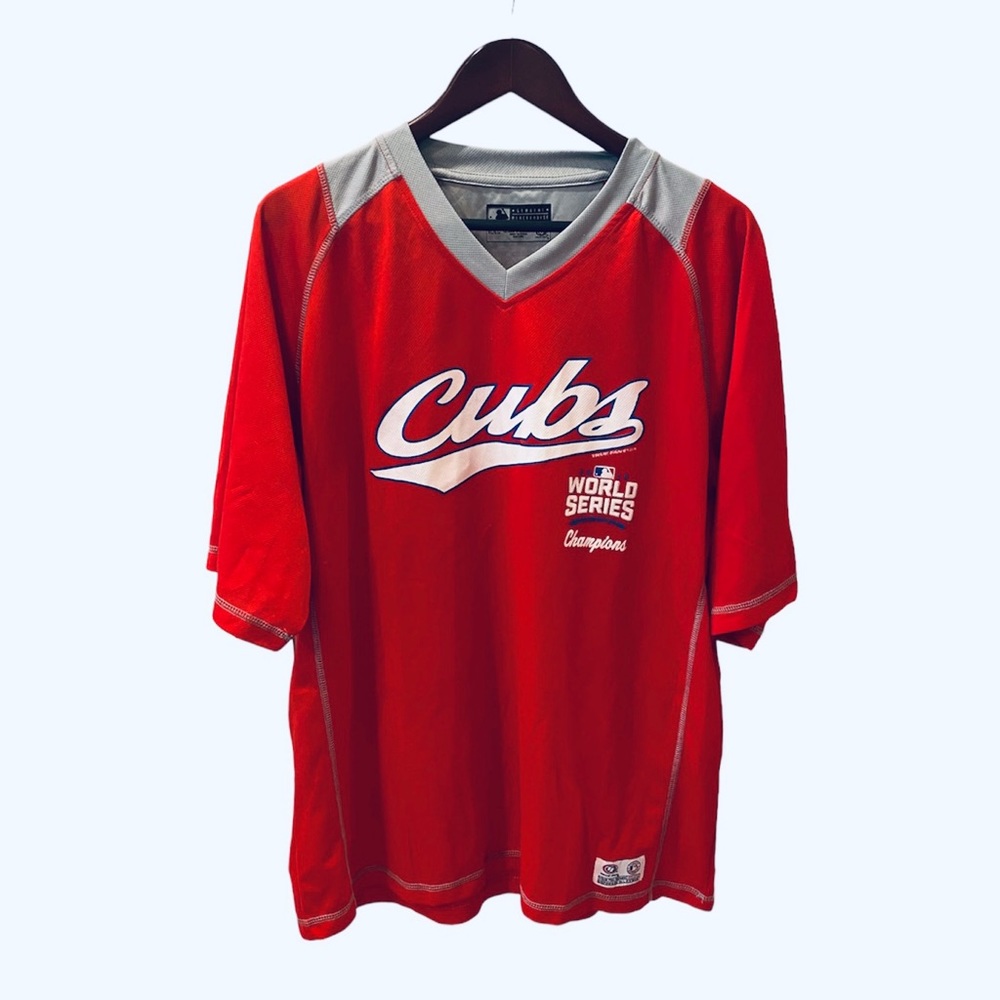 Chicago Cubs MLB World Series Jersey Shirt Lightweight Red White Blue XL